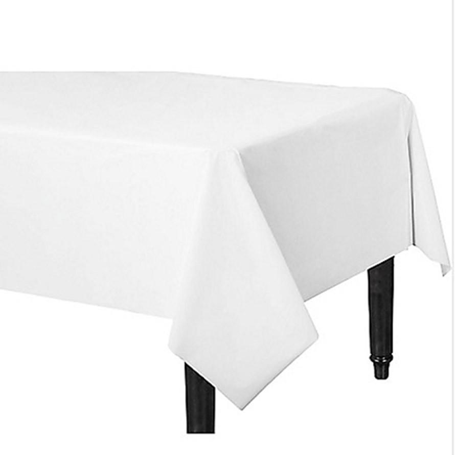Tablecover Plastic Rectangle White
