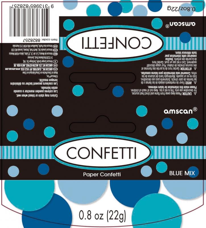 Confetti Circles Paper Blue Mix 22g