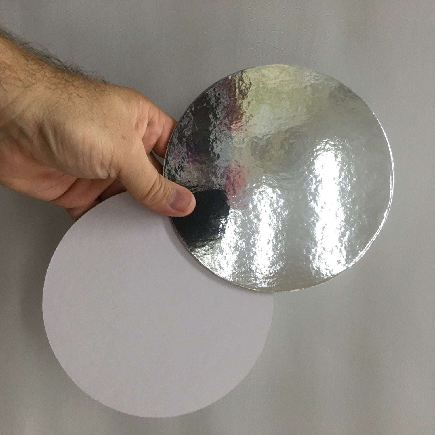 Round Silver Board 4"/10.1cm