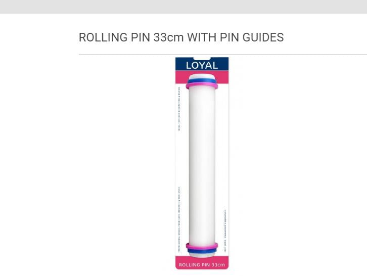 Rolling Pin Medium 33cm X 3.6cm