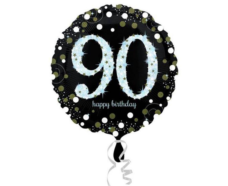 Balloon Foil 45cm Gold Celebration 90th