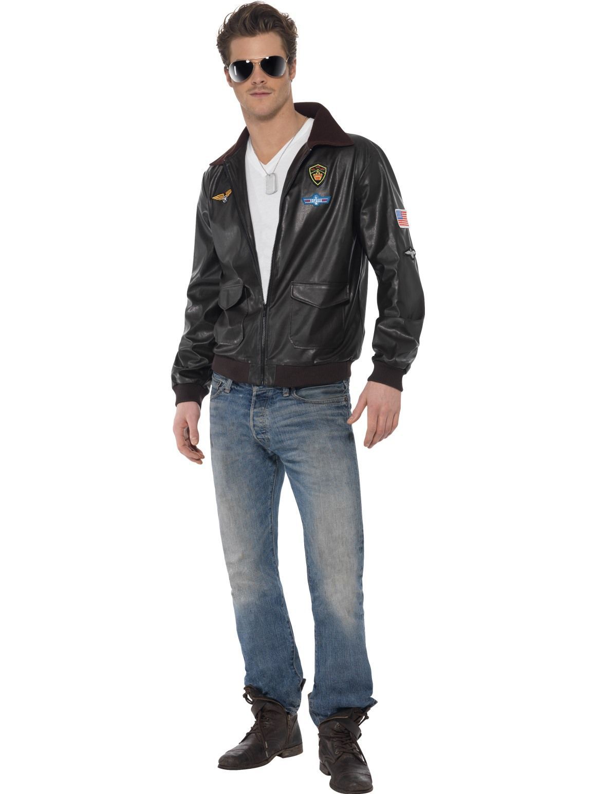 Costume Adult Top Gun Bomber Jacket Large