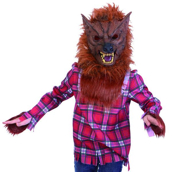 Costume Adult Wolf Man Shirt & Mask