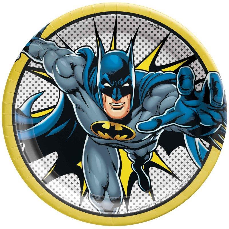 Batman Heroes Unite Plates 23cm Pk/8