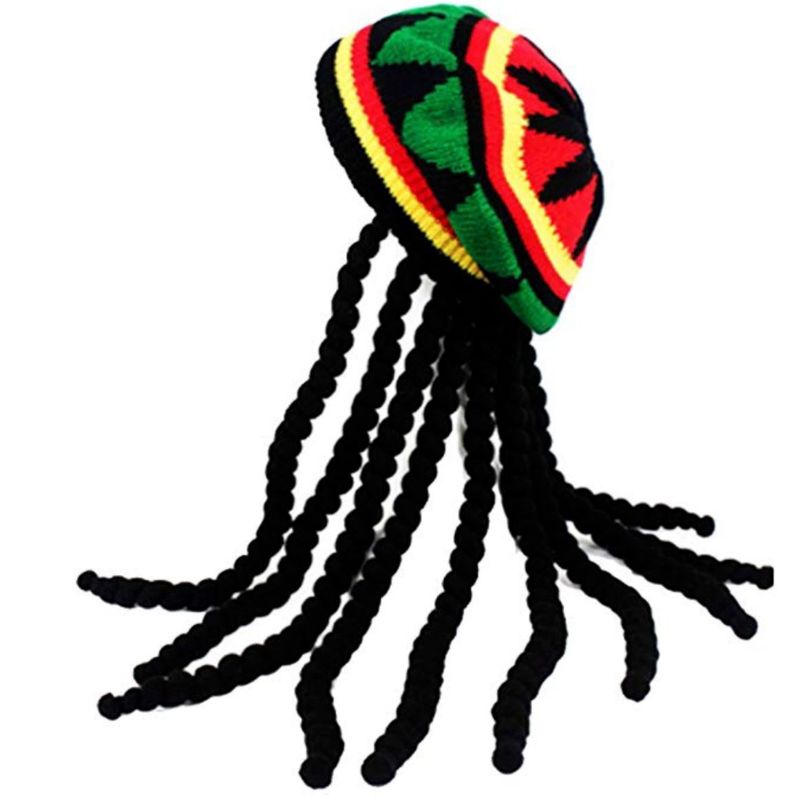 Wig Rasta Beanie With Black Dreadlocks 1960s