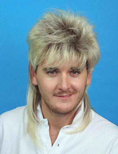 Wig Mullet 2 Toned Blonde/Brown