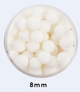Cachous Matte White 8mm 85g