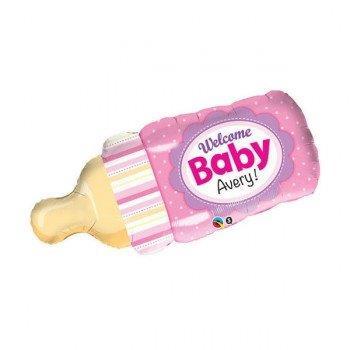 Balloon Foil Shape Bottle Girl Welcome