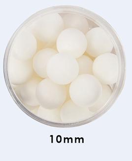 Cachous Matte White 10mm 85g