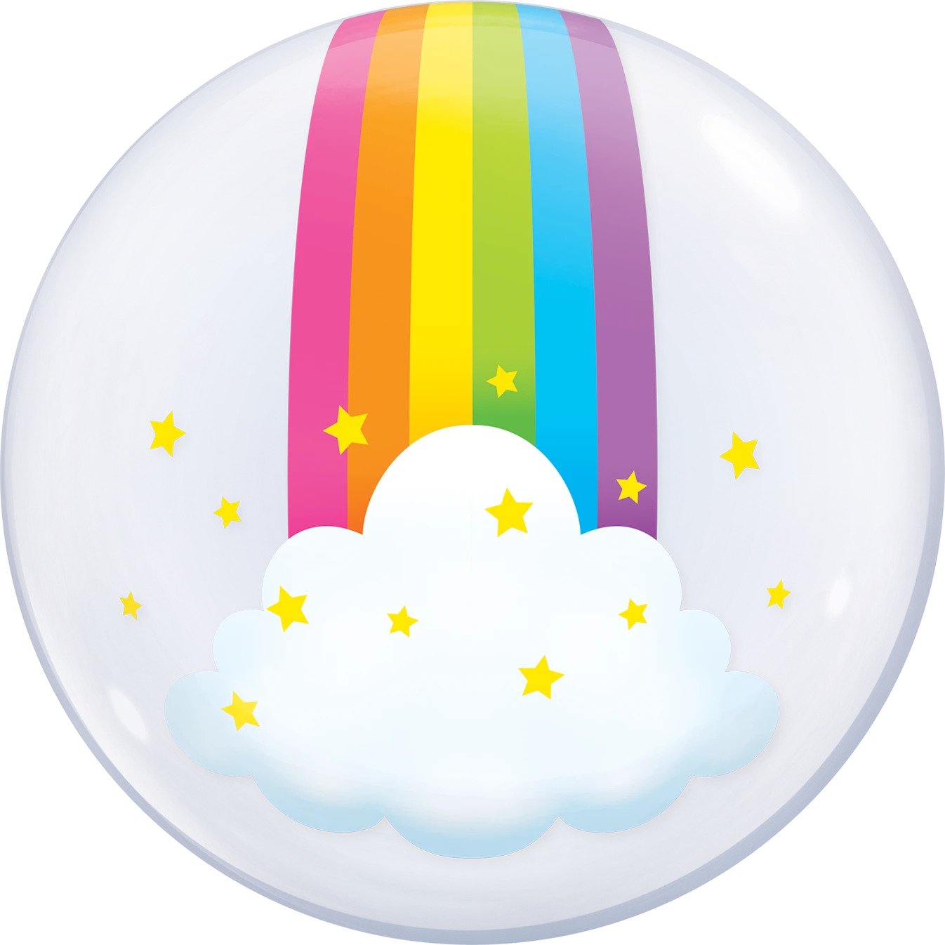 Balloon Bubble 56cm Rainbow And Cloud