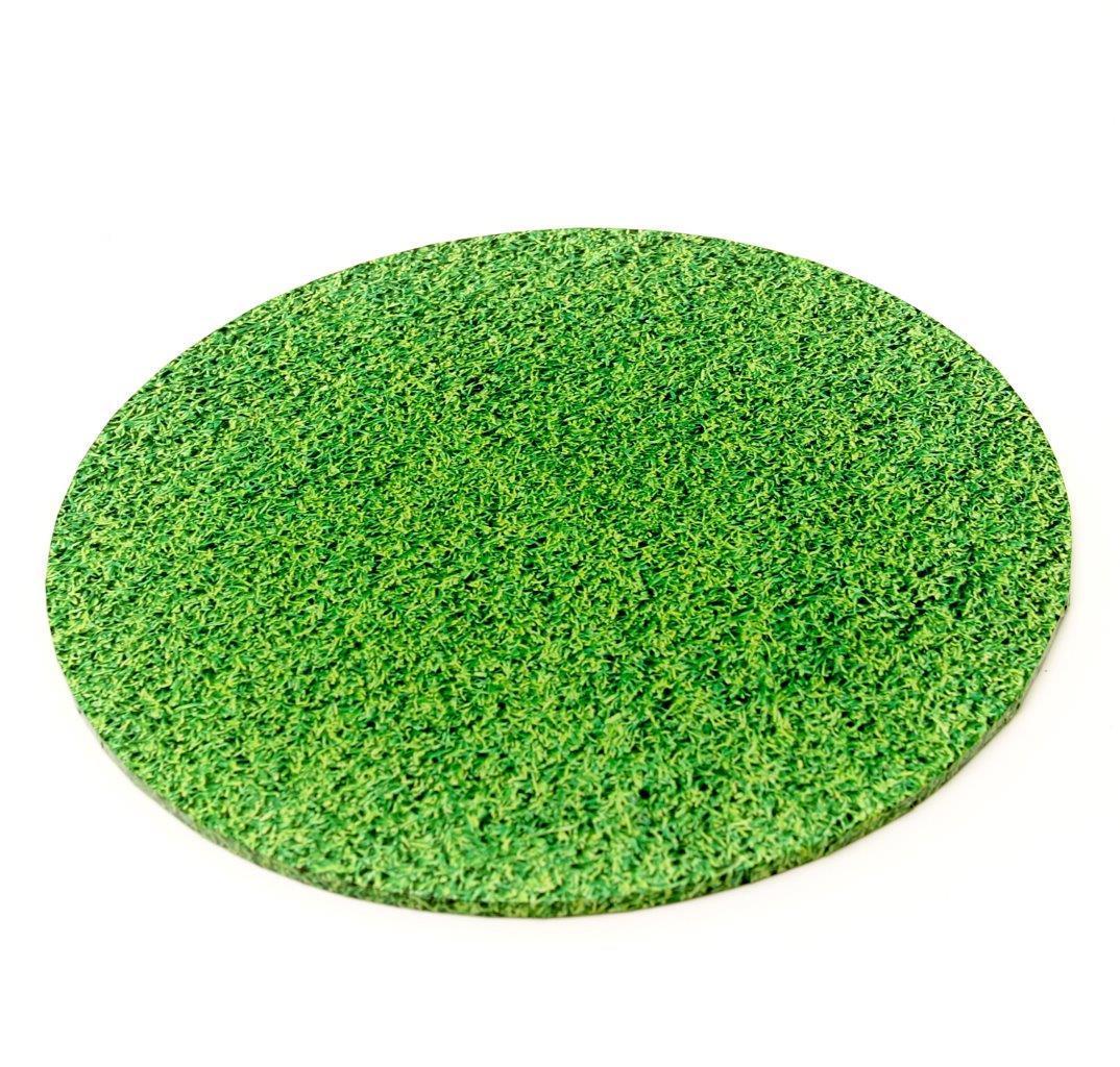 Cake Board Round Grass Look 14 Inch