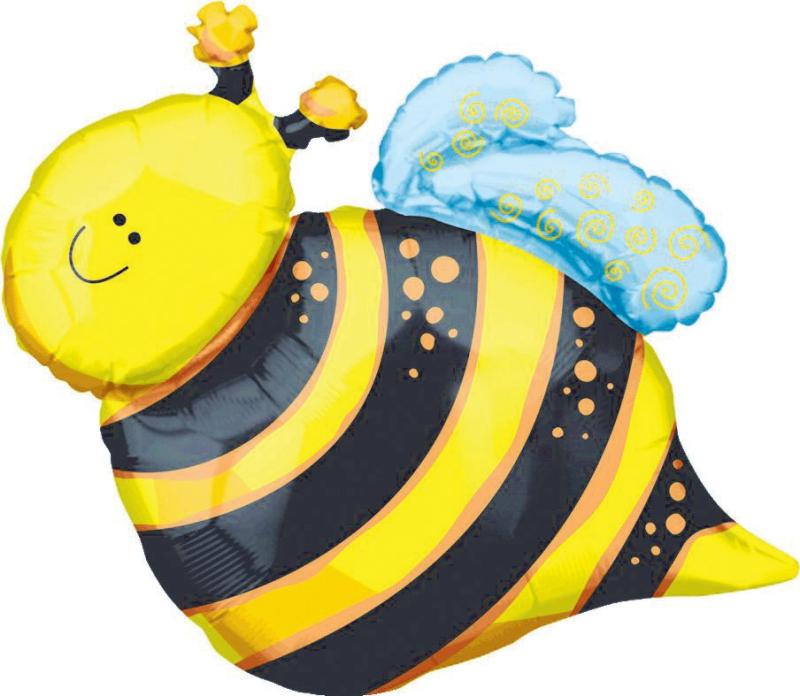 Balloon Foil Shape Happy Bee 61cm X 63cm