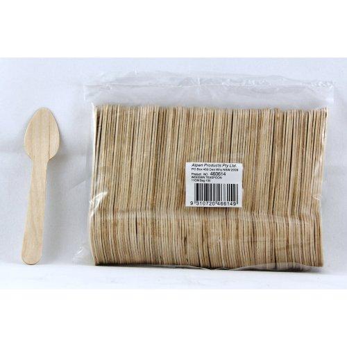 Birch Wood Eco Teaspoons 11cm Pack Of 100 Eco Friendly