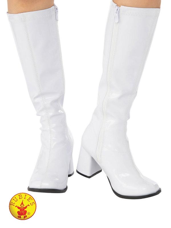 Boots Go Go White Adult Size 8