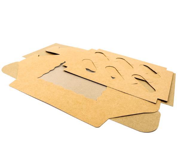 Cupcake Box Brown For 6