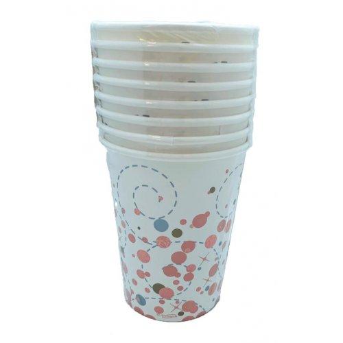 Cups Sparkling Fizz Rose Gold Paper 90z Pk/8