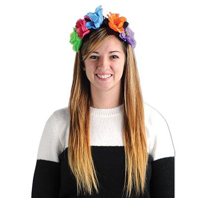 Headband Flower Tropical Bright