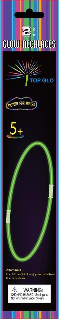 Glow In The Dark Necklace 28cm Pk/1