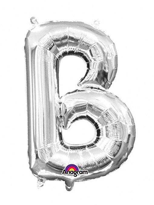 Balloon Foil Letter B Silver 40cm