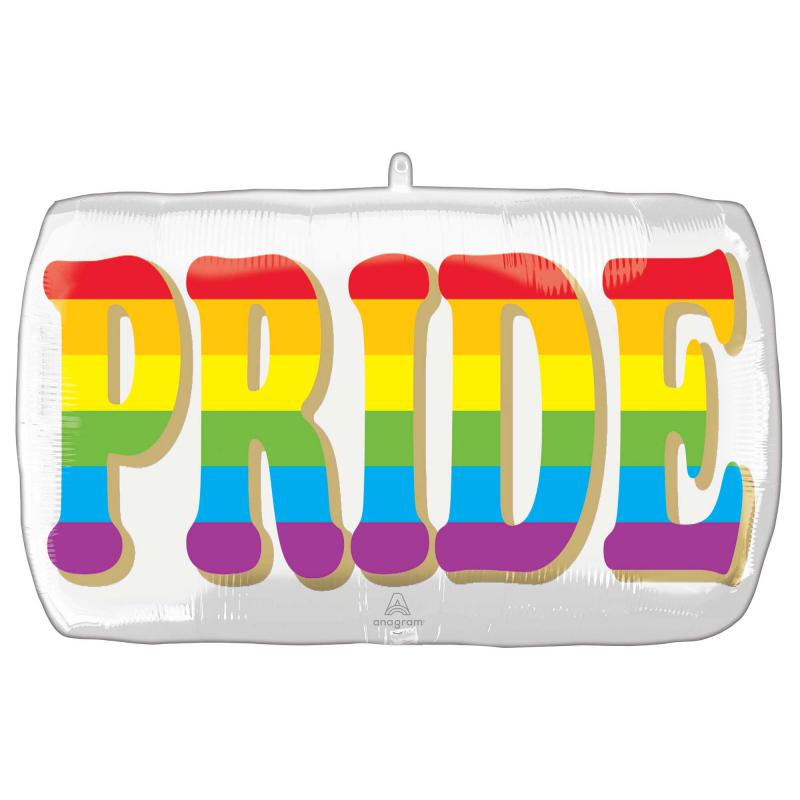 Balloon Foil Supershape Rainbow Pride 71cm X 43cm