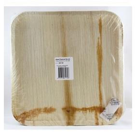 Eco Plate Palm Leaf Square 25cm Pk/25 Eco Friendly