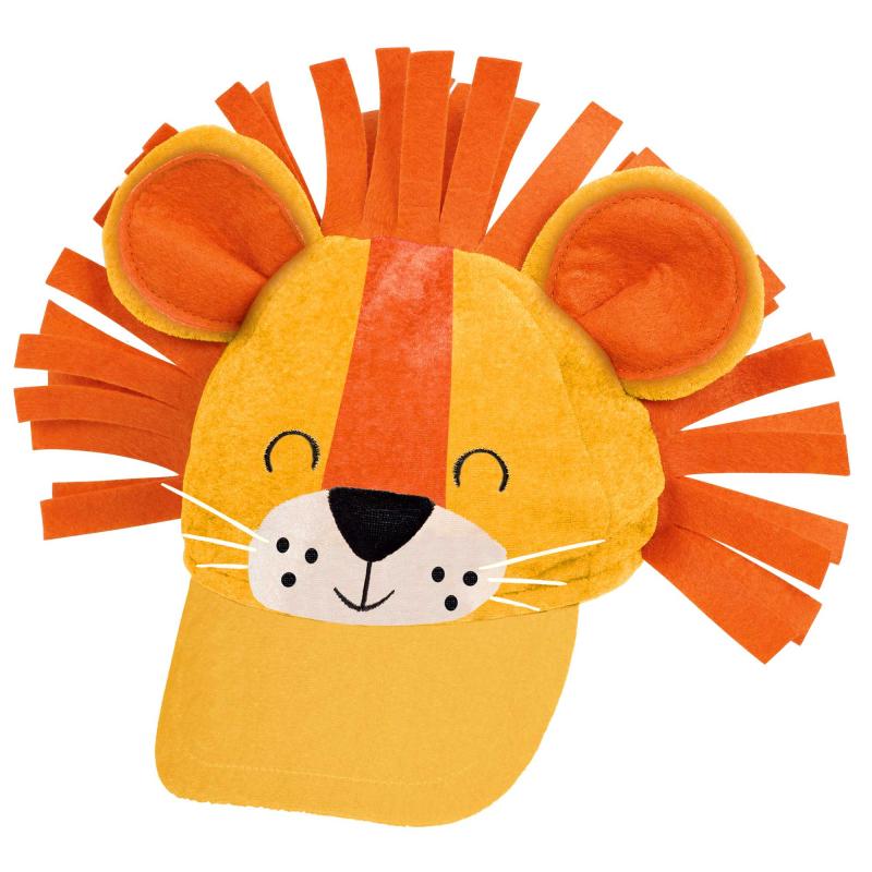 Get Wild Safari Jungle Hat Fabric Lion Deluxe