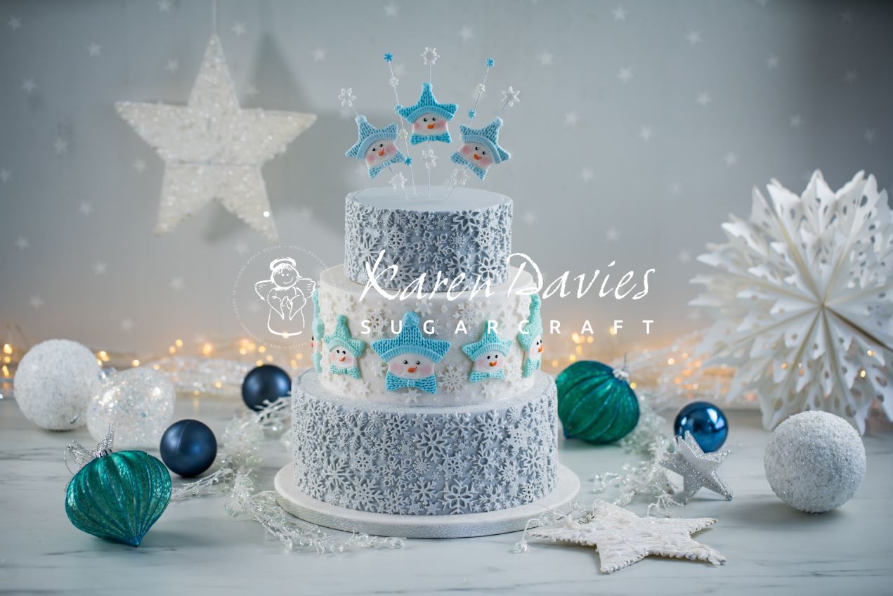 Mould Christmas Star Snowman Karen Davies- Last Chance