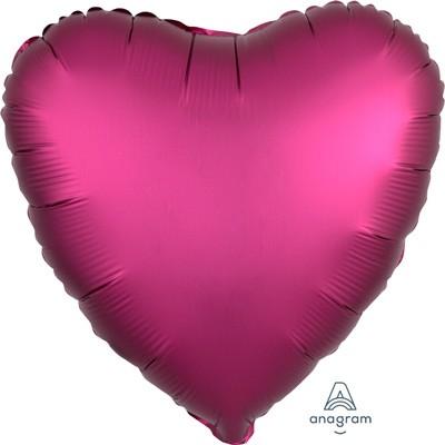 Balloon Foil 45cm Heart Pomegranate