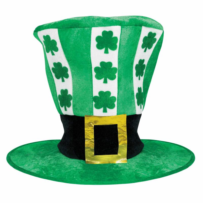 Hat Shamrocks St Pats Oversized Fabric 30cm