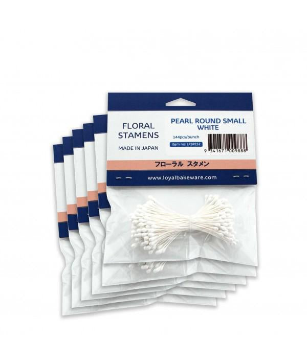 Stamen Pearl Round Small White P144