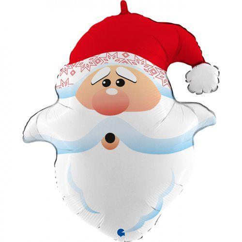 Balloon Foil Shape Santa 66cm Christmas
