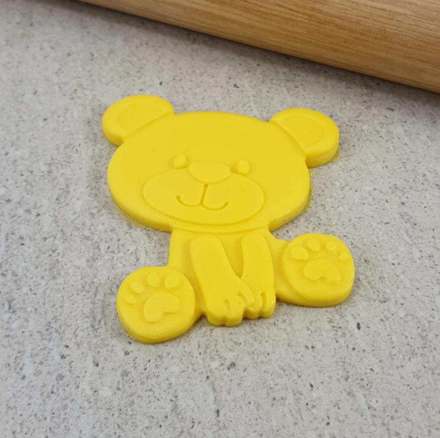 Teddy Bear Cookie/Biscuit Cutter And Debosser Set