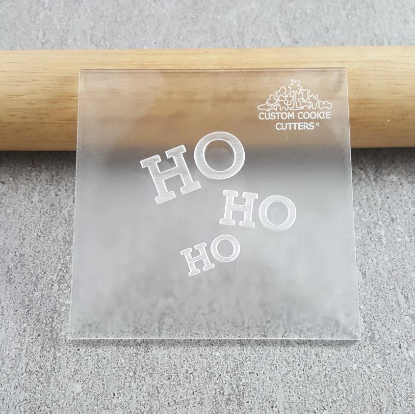 Ho Ho Ho Cookie/Biscuit Cutter Debosser