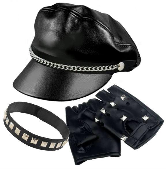 Costume Adult Bad Biker Kit 3 Pcs