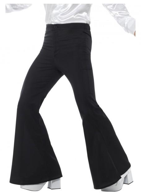 Costume Adult Black Flare Pants 1960s/1970s Disco X Large
