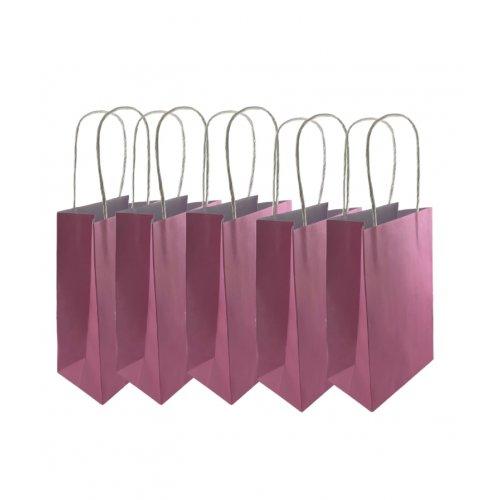 Party Loot Bag Paper Pastel Light Pink Pk/5