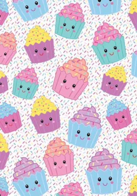 Gift Wrapping Paper Cute Cupcake