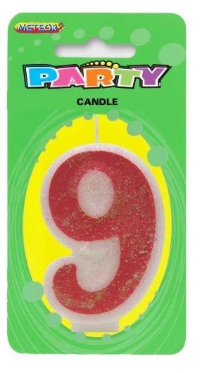 Candle Number 9 Pink