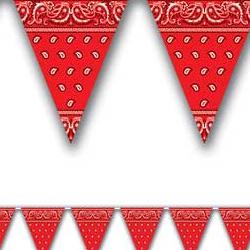 Banner Pennant Bandana Red 3.66m