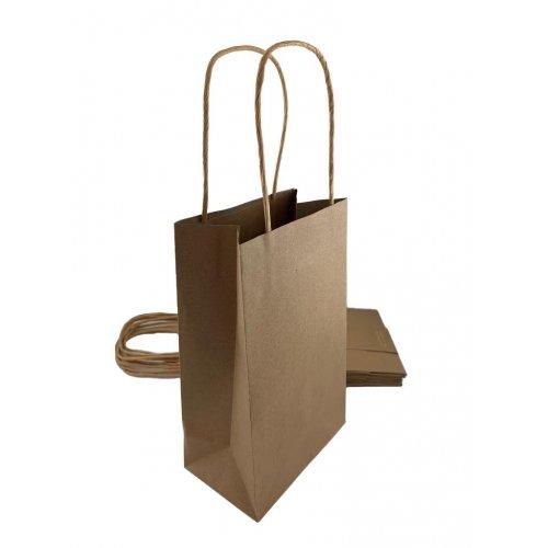 Party Loot Bag Paper Kraft Natural Pk/5