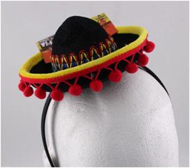Hat Mini Mexican On Headband