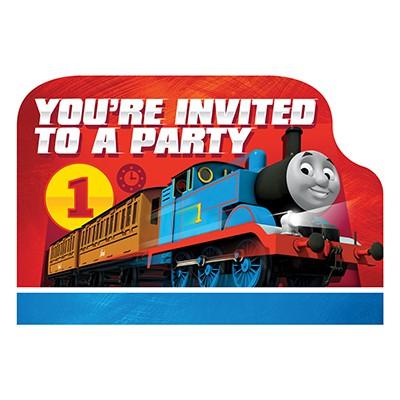 Thomas All Aboard Invitations Pk/8