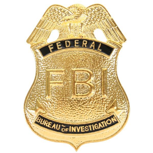 Badge Police Detective FBI Gold