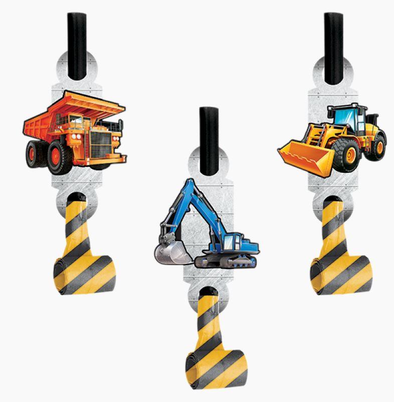 Big Dig Construction Blowouts With Medallions Pk/8