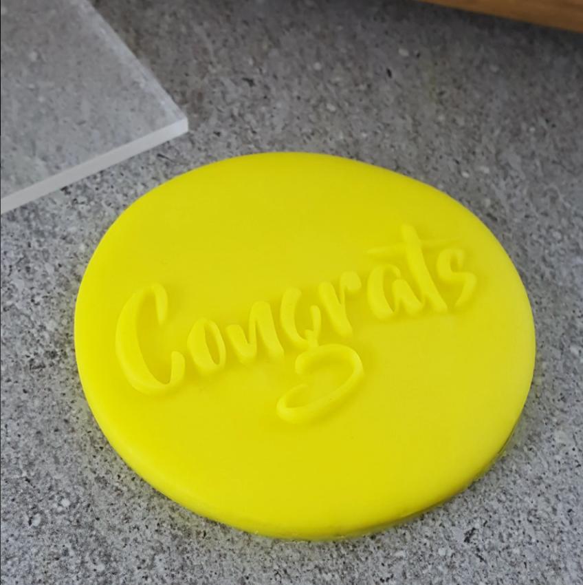 Congrats V2 Cookie/Biscuit Debosser Cutter