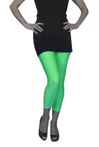Footless Tights Lycra Neon Green