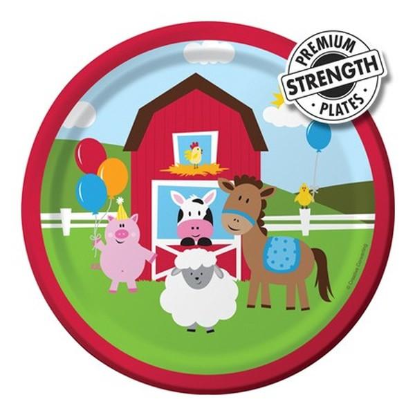 Farmhouse Plates Luncheon Pk/8