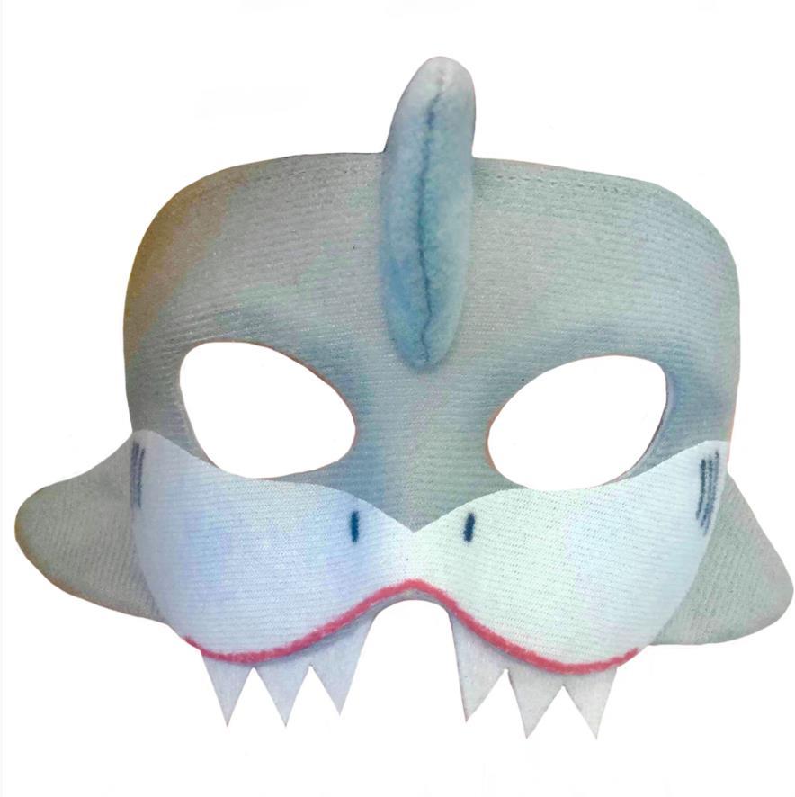 Animal Costume Mask Shark Deluxe Includes Mask