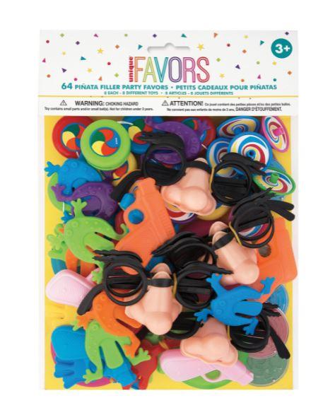 Value Favours Party Pinata Toy Fillers Pk/64