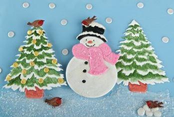 Patchwork Cutter Lge Snowman And Tree Last Chance buy